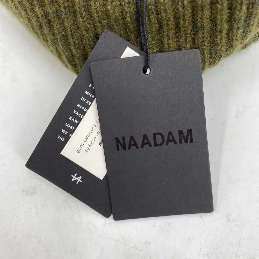 NAADAM Green Cashmere Knit Beanie | One Size Regular